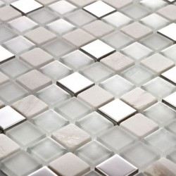 Сияеща мозайка от стъклокерамика Tenlight Polar SG-2501 от Betas Glass Mosai , с размер 30 x 30 см.